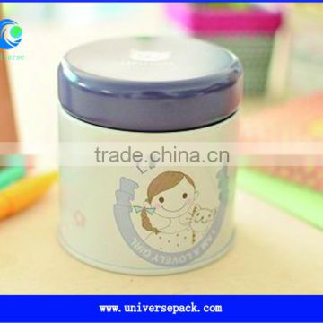 Cylindric Painted Box Iron Material Made For Packing Wholesale Export Boxes