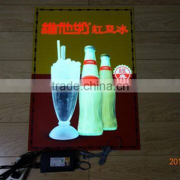 Wonderful beautiful High Quality&High Brightness EL advertisement 420mmX600mm AC110V-240V