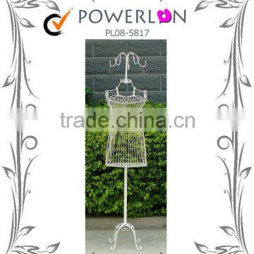 European Style Furniture Wrought Iron Coat Rack, Special Designed Living Room Clothes and Hats Stand photo-3