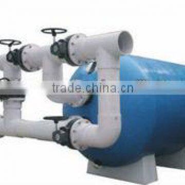 Large commercial horizontal swimming pool sand filter