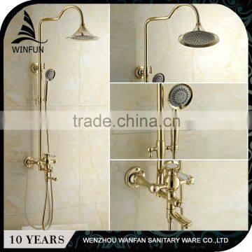 Competitive price modern design bathroom rainfall shower head faucet shower set