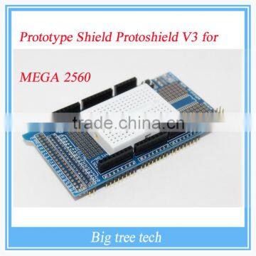 Brand New Prototype Shield Protoshield V3 Expansion Board with Mini Bread Board MEGA + White breadboard A301