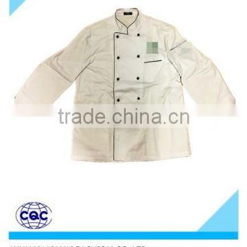 latest long sleeves white coat hot sale chef uniform in restaurant workwear coverall