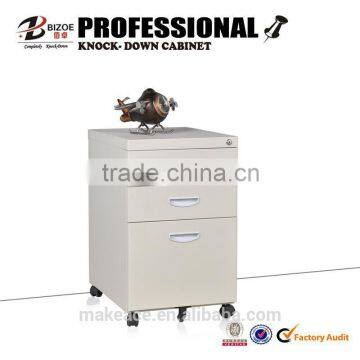 Modern furniture 3 drawers metal mobile file cabinet /movable file cabinet