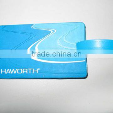 bright bule printed blue wave stripe rubber bulk luggage tags
