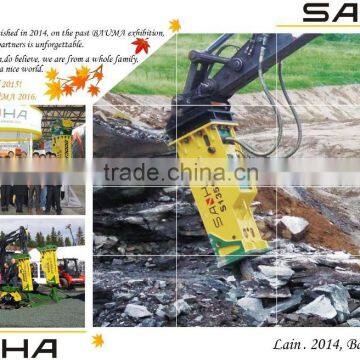 Excavator hydraulic breaker for concrete breaking