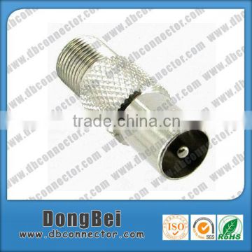 RF 75ohm F female to PAL female coaxial adapter