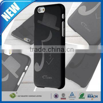 C&T Black hat music customized oem hard case for iphone 6 back cover                        
                                                Quality Choice