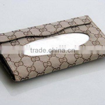 China Newest Leather Decorative Tissue Box photo-5