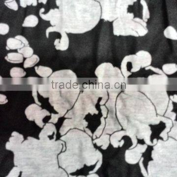 knit spandex printed cotton fabric