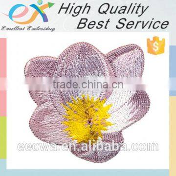 Trade Assurance iron-on flower embroidery patch