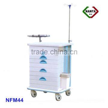 NFM44 Deluxe ABS Hospital Medicine Tray Trolley For Emergency Ward