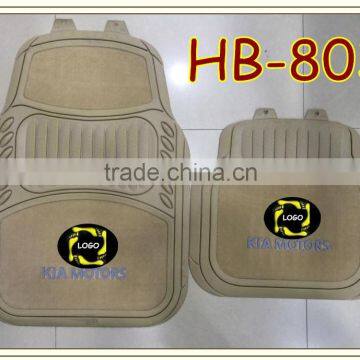 Factory outlet waterproof logo pvc car floor mats