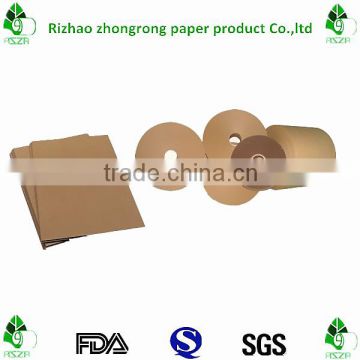 white/brown kraft paper in roll/sheet with polythelene coated