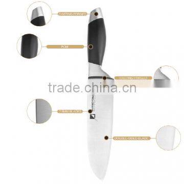 6 Pcs Pom Forged Handle Kitchen Knife Set With S.s Utility Block Pom Forged Stainless Steel Knifes photo-4