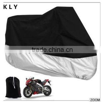 170T economic waterproof silver motorbike cover