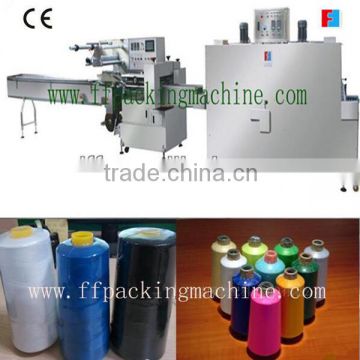 Full Automatic Sewing Thread Heat Shrink Wrapping Machine with Printer