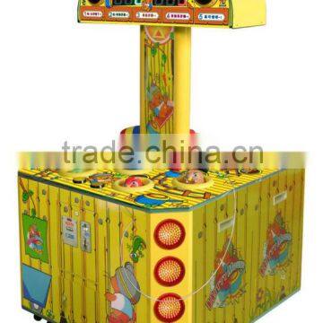 Hitty Mouse new hit hammer amusement machine 2 players coin operated machine lottery game