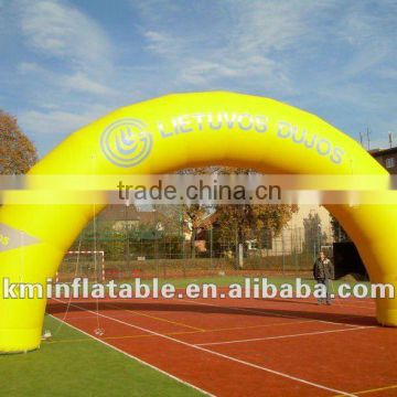 yellow inflatable entrance arch