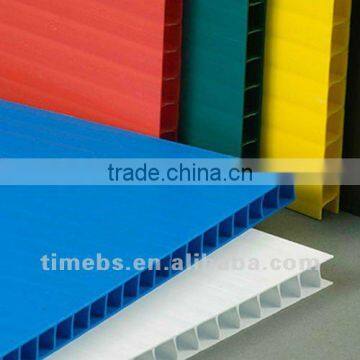 Corrugated plastic board