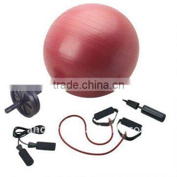 Yoga Kit/Body Shaping set/Gym ball/AB Wheel/Exercise tube