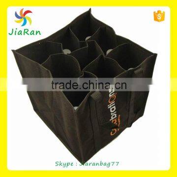 2015 new style 9 bottles non woven wine bottle bag