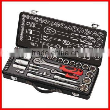 38pc 1/4"&1/2" Dr. CR-V Socket Wrench Tool Set