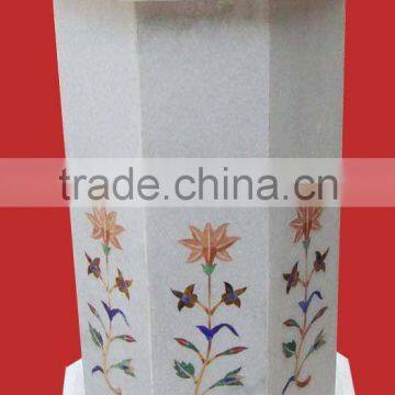 White Marble Table Base