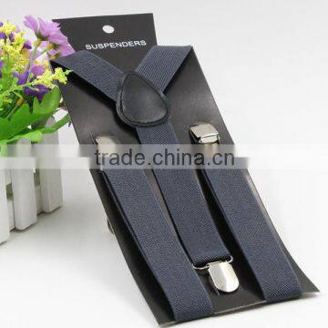 85*2.5cm dark gray 3 clips belt Three clip straps Adjustable solid baby Suspenders baby Elasti Braces Kids boys Suspenders