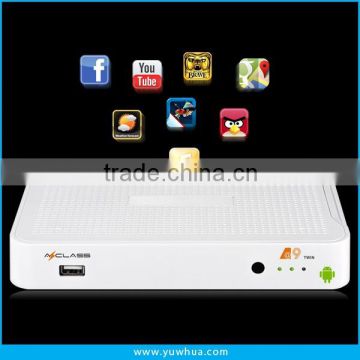 New Dual Core A9 Android + DVB S2 Satellite Receiver TV Box 1080P WIFI