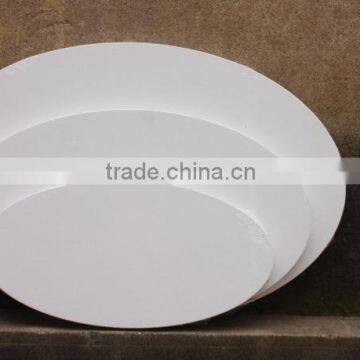 Cotton Oval Stretched Canvas