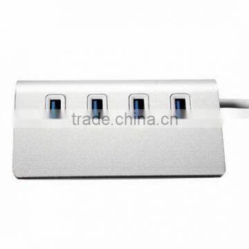 New Portable USB 3.0 4 Port Aluminum USB Splitter Hub With USB Cable photo-3