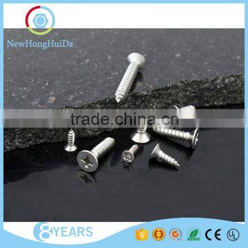 China Supplier 304 Stainless Steel Flat Head Cross Recessed Tapping Screw photo-3