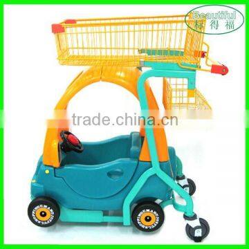 Fashion!Children Car Style Shopping Carts,Shopping Trolley with Kid Car