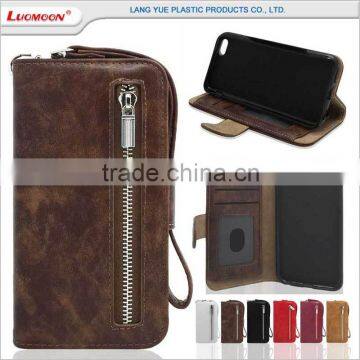 retro style wit zipper stand function pu leather flip case cover for lg L3/E400 L40/D170/L35 D680/D686