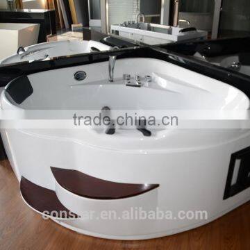 Plastic step shower massage tub