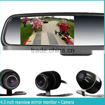 Bluetooth-Enabled car Mirror with Reverse Camera handfree car kit rearview mirror