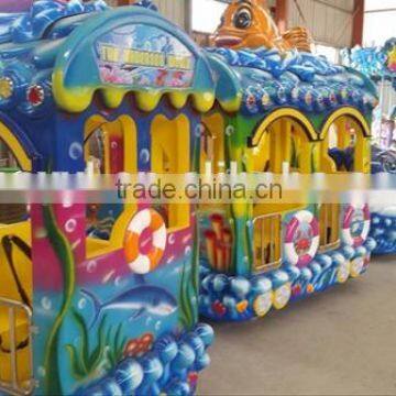 2015 New! Amusement Park Electric Track Ocean Train Rides,amusement Park Rides Track Train photo-3