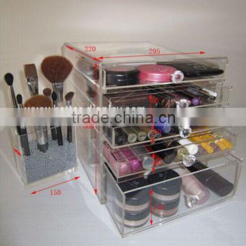 custom plexiglass makeup organizer