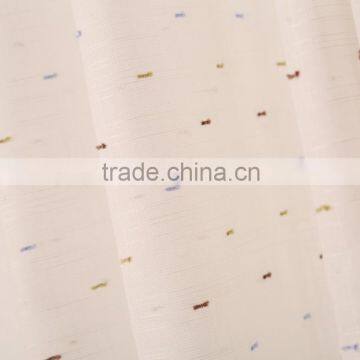 Sheer Polyester Voile Eyelet Curtain Drapes photo-3