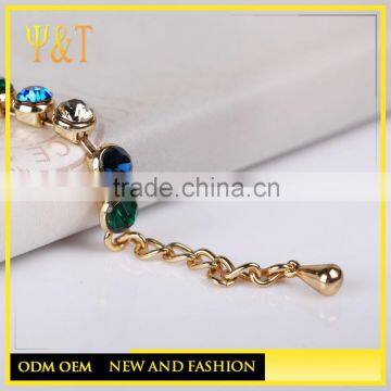 Factory Price 925 Sterling Silver Custom Lettering Jewerly Rose Gold Plating Inlaid Green Zirconia Adustable Bracelet photo-2