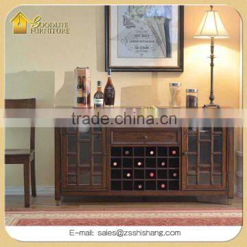 Display Wine Cabinet Antique Buffet Server Wine Rack Sideboard