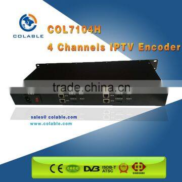 4 Channel Iptv Encoder,hd mi to Iptv Encoder,iptv Streaming Encoder H.264 COL7104H