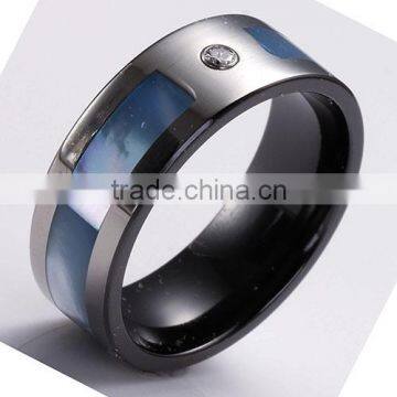 mother of pearl inlay zirconium rings