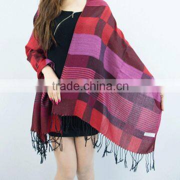 free shipping wholesale women plaid scarf