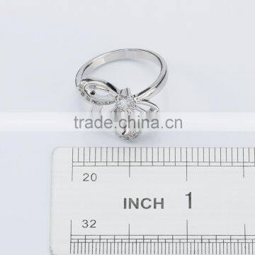 2016 Rellecona White Cubic Zirconia Ring in 18k White Gold Plated to India Snapdeal Flipkart photo-4