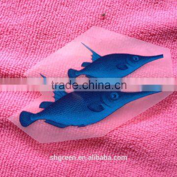 Color gradation thermal transfer label for kids wear