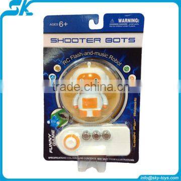 Simulation aliens design r/c robot with music remote control toy mini robot