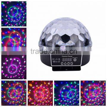 Latest Style 360 Degrees Rotating LED Crystal Magic Ball Light Mini RGB Mini Disco DJ Ball Stage Lighting Wholesale photo-3