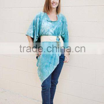 Custom Cotton Spandex Jersey Dip Dye Multi Functional Breastfeeding Scarf Nursing Cover photo-3